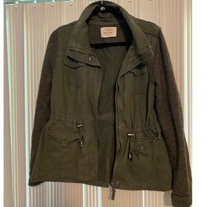 Olive green utility jacket